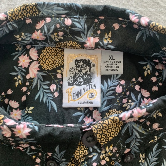 Kennington Los Angeles Pineapple Hawaiian SS Shirt - Picture 5 of 5